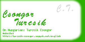 csongor turcsik business card